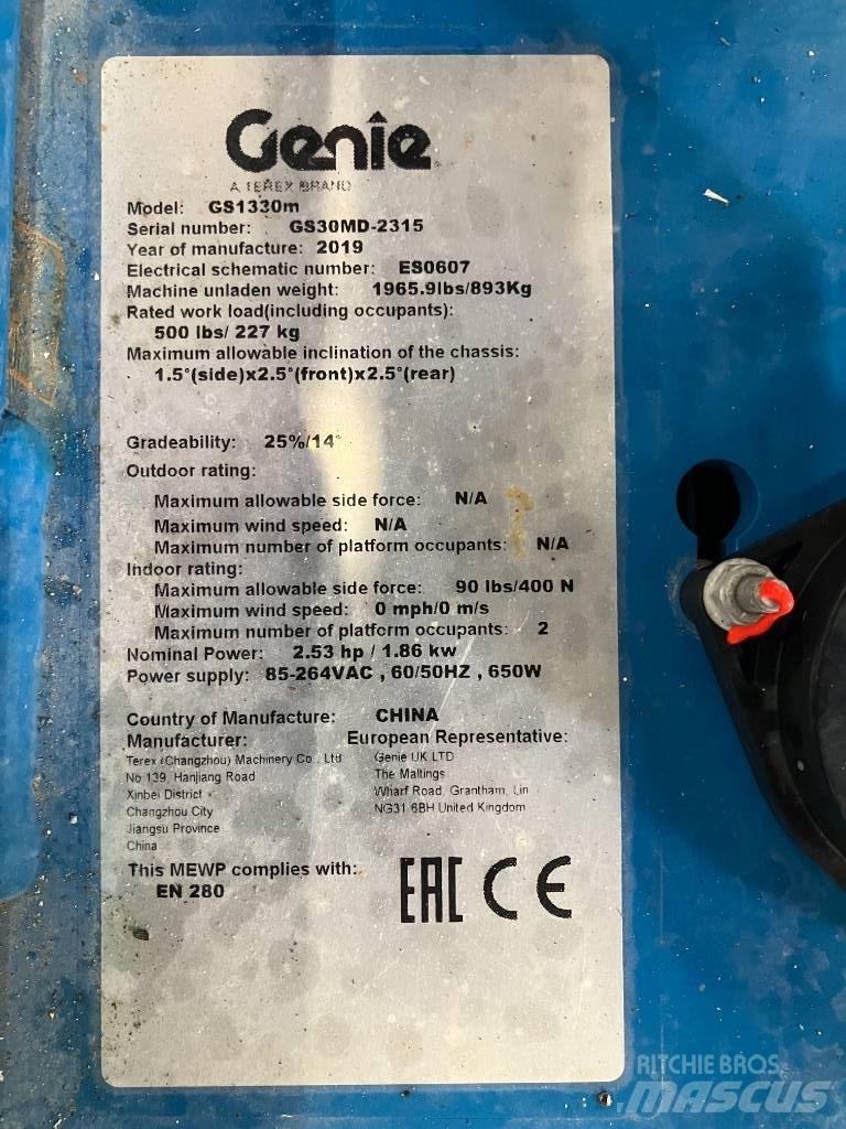 Genie GS 1330 Saxliftar