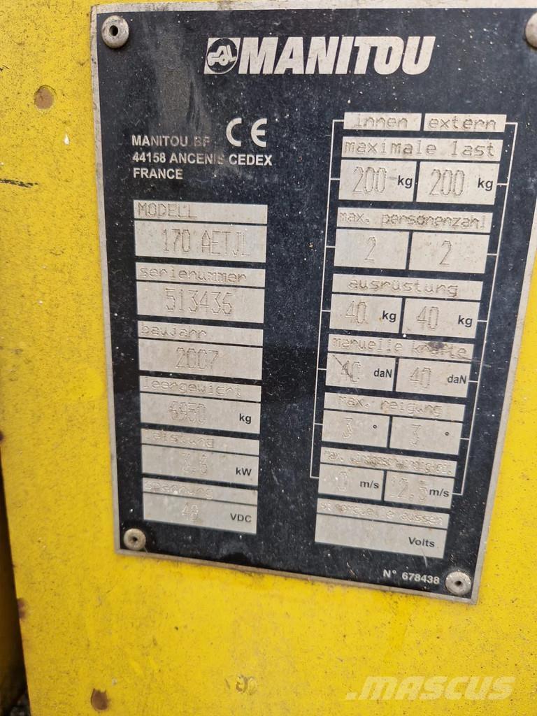 Manitou 170 AETJL Bomliftar