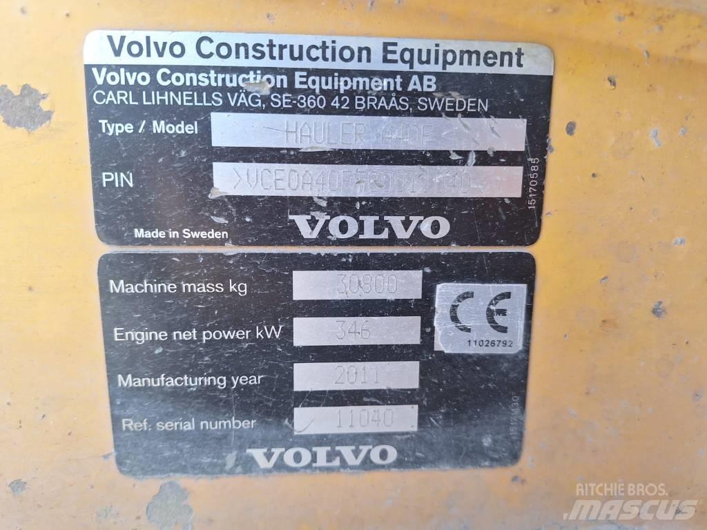 Volvo A40F DUMPPERI Midjestyrd dumper