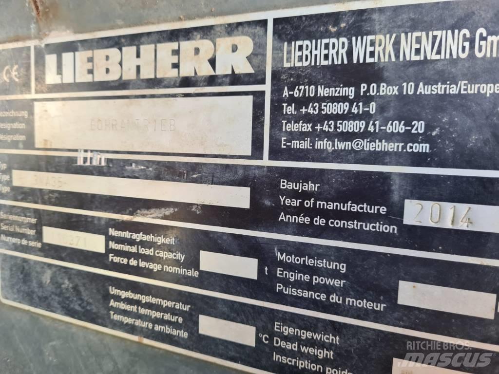 Liebherr 3MA 35 Roterande borrhuvuden
