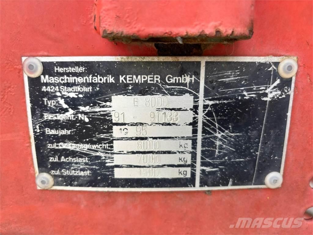 Kemper E 8000 Fast- och kletgödselspridare