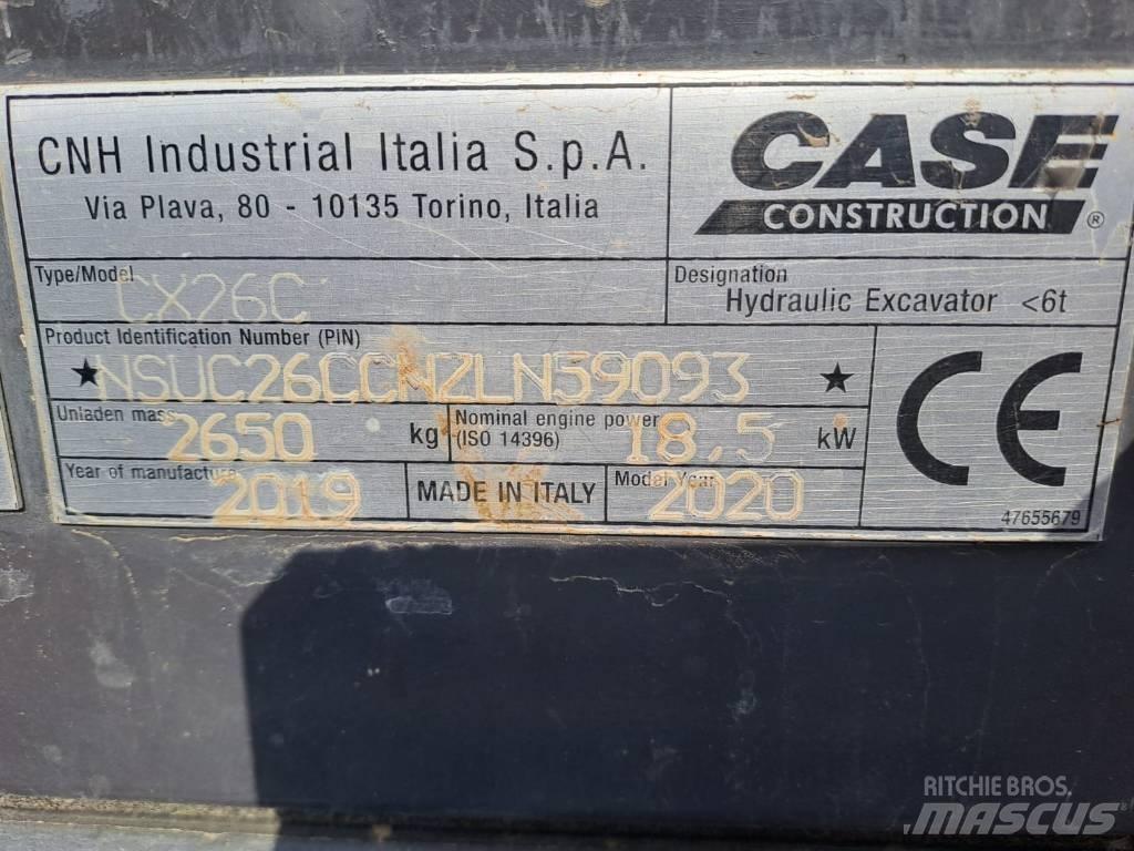 CASE CX 26 C Minigrävare < 7t