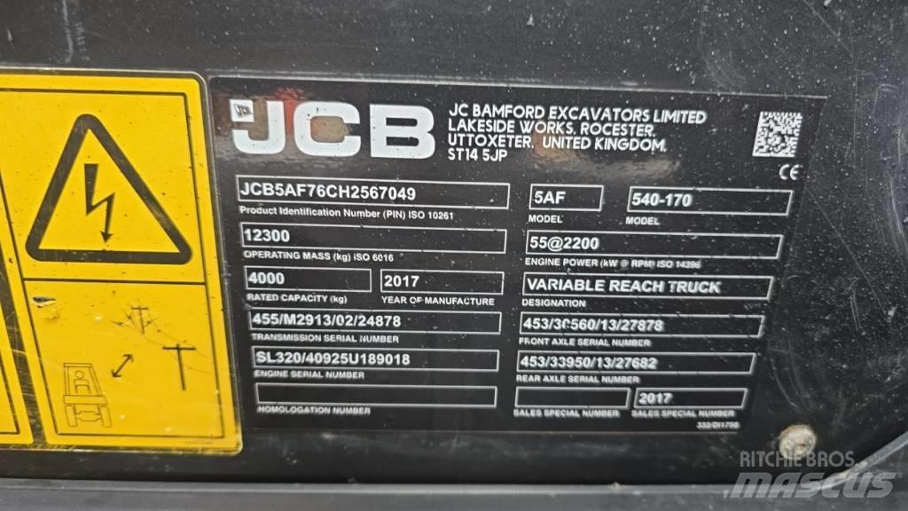 JCB 540-170 Teleskoplastare