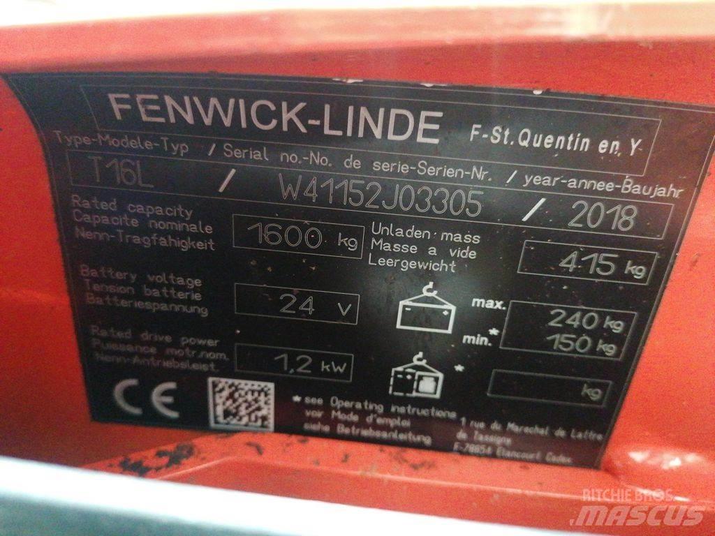 Linde T16L Låglyftare utan plattform