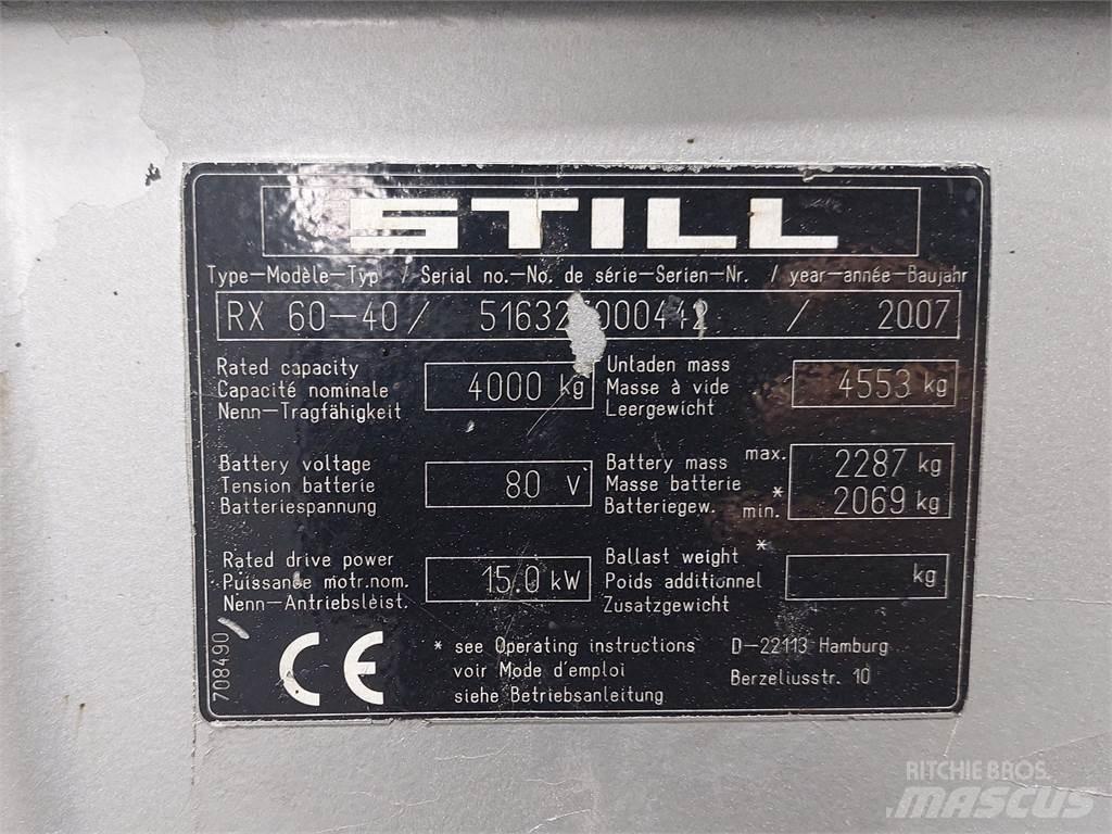 Still RX60 40 Elmotviktstruckar