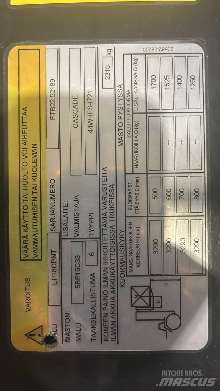  CMTPE Elmotviktstruckar