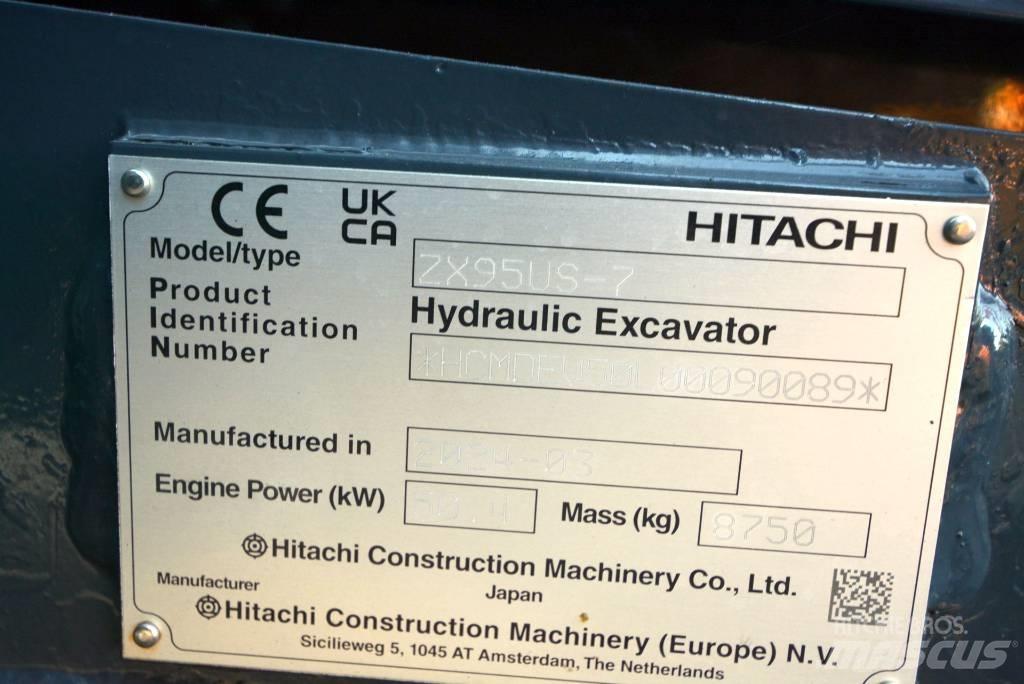Hitachi ZX 95 US-7 Midigrävmaskiner 7t - 12t