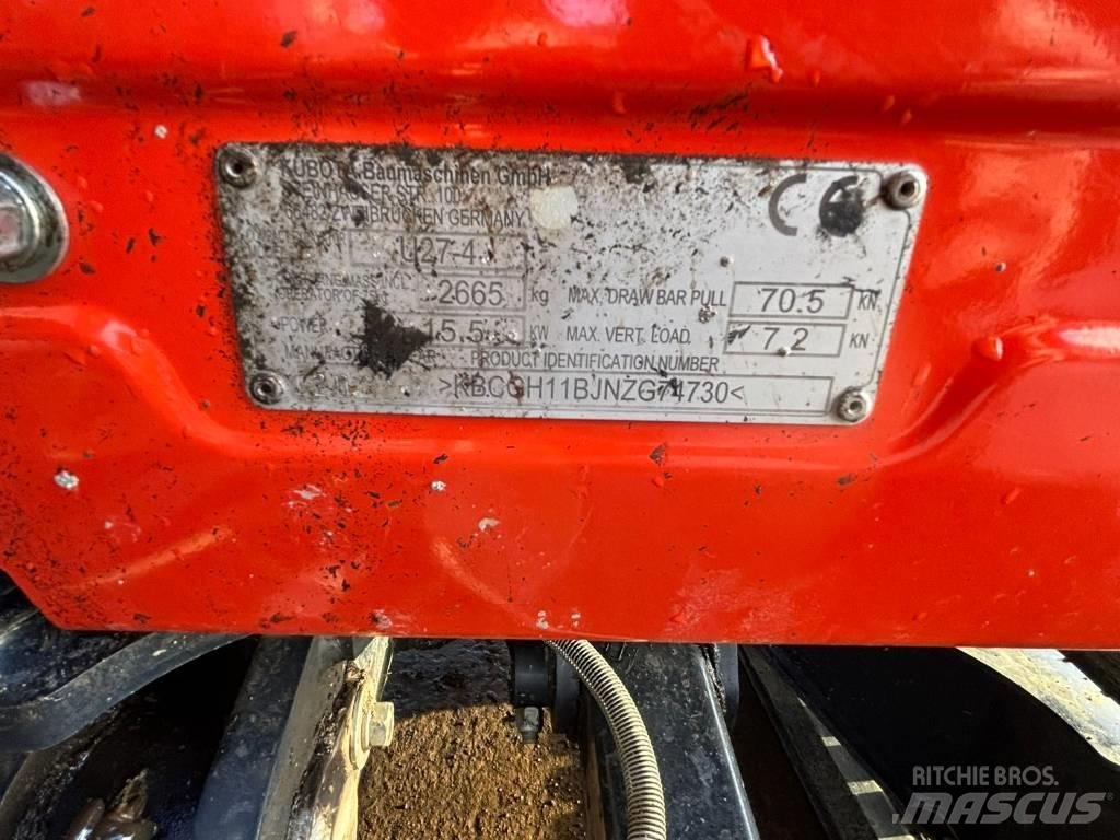 Kubota U 27-4 Minigrävare < 7t