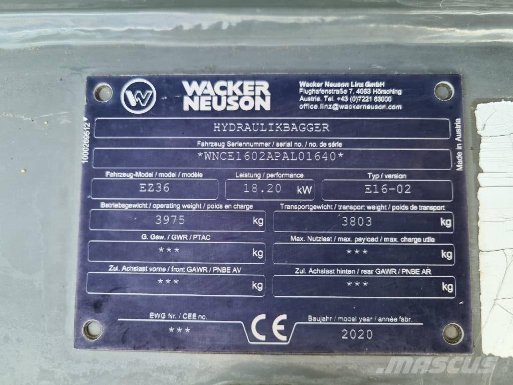 Wacker Neuson EZ36 Bandgrävare