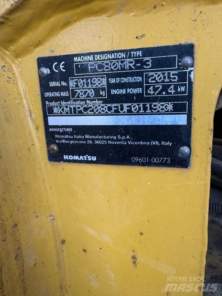 Komatsu PC 80 MR-3 Midigrävmaskiner 7t - 12t