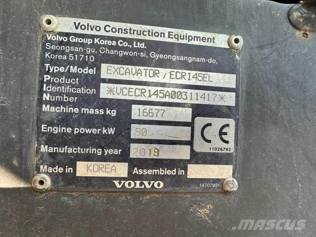 Volvo ECR145EL Bandgrävare
