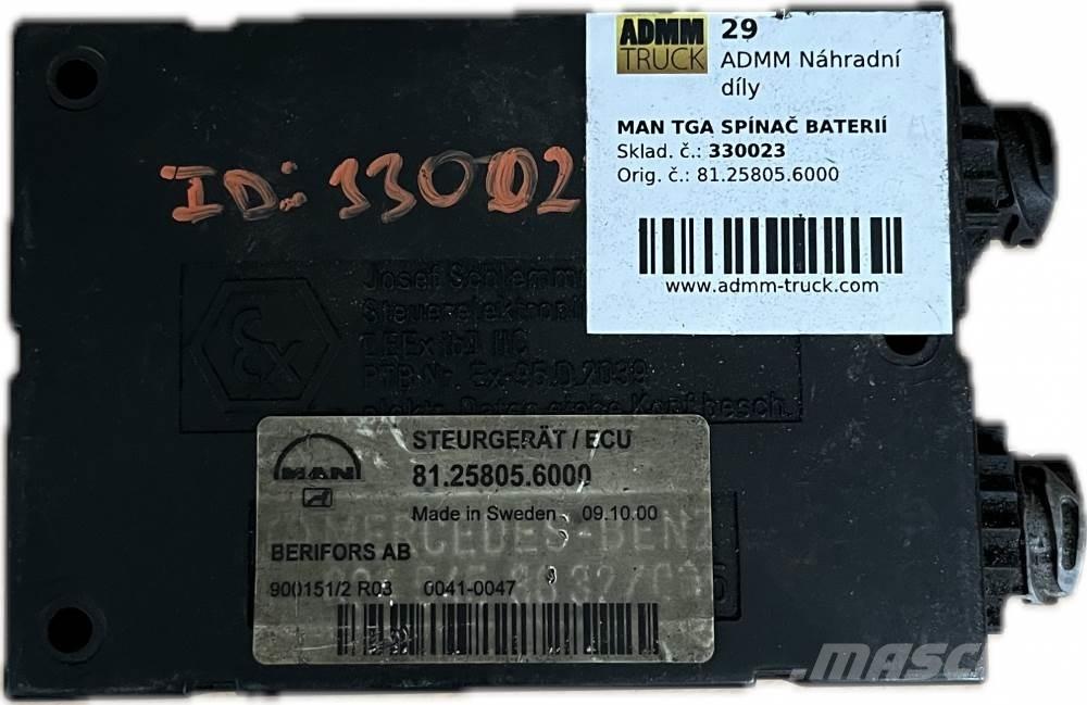 MAN TGA SPÍNAČ BATERIÍ Transport - Övriga