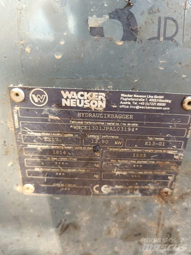 Wacker Neuson EZ 17 Minigrävare < 7t