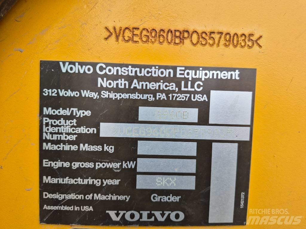 Volvo G 960B Väghyvlar