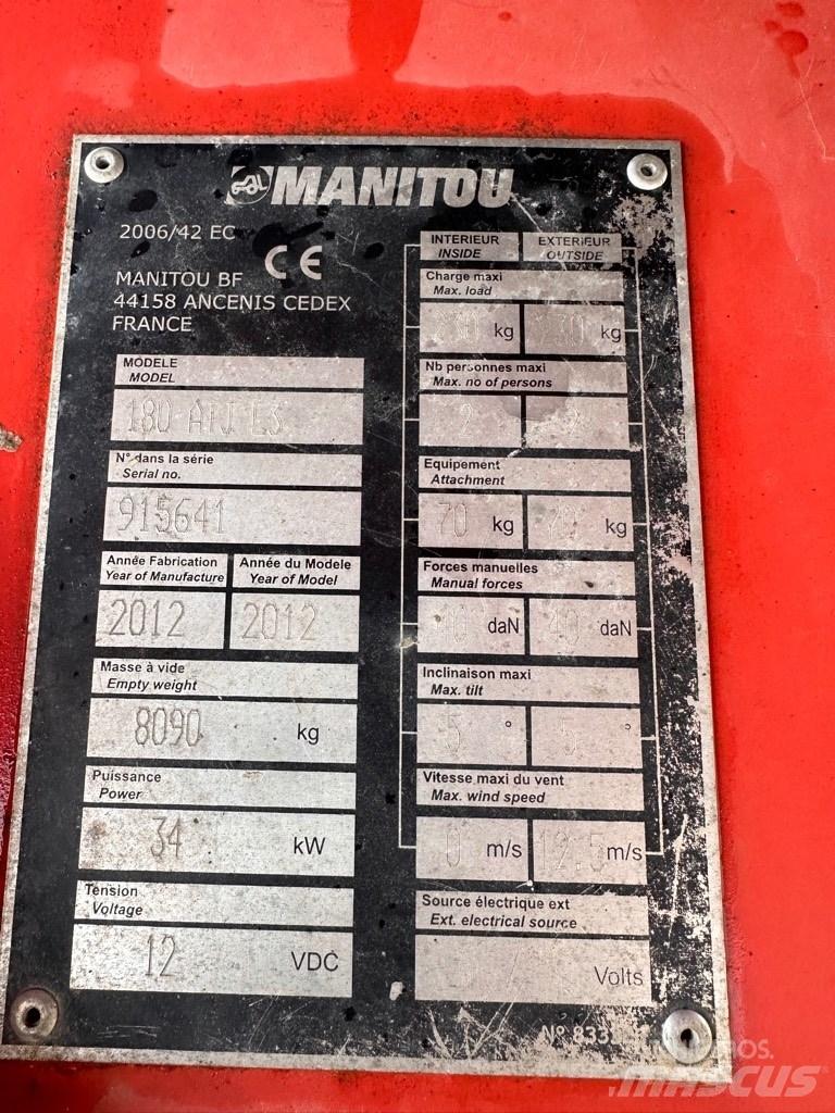Manitou ATJ180 Bomliftar