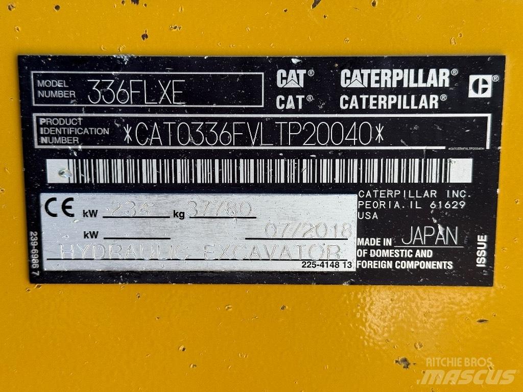 CAT 336 FL Bandgrävare
