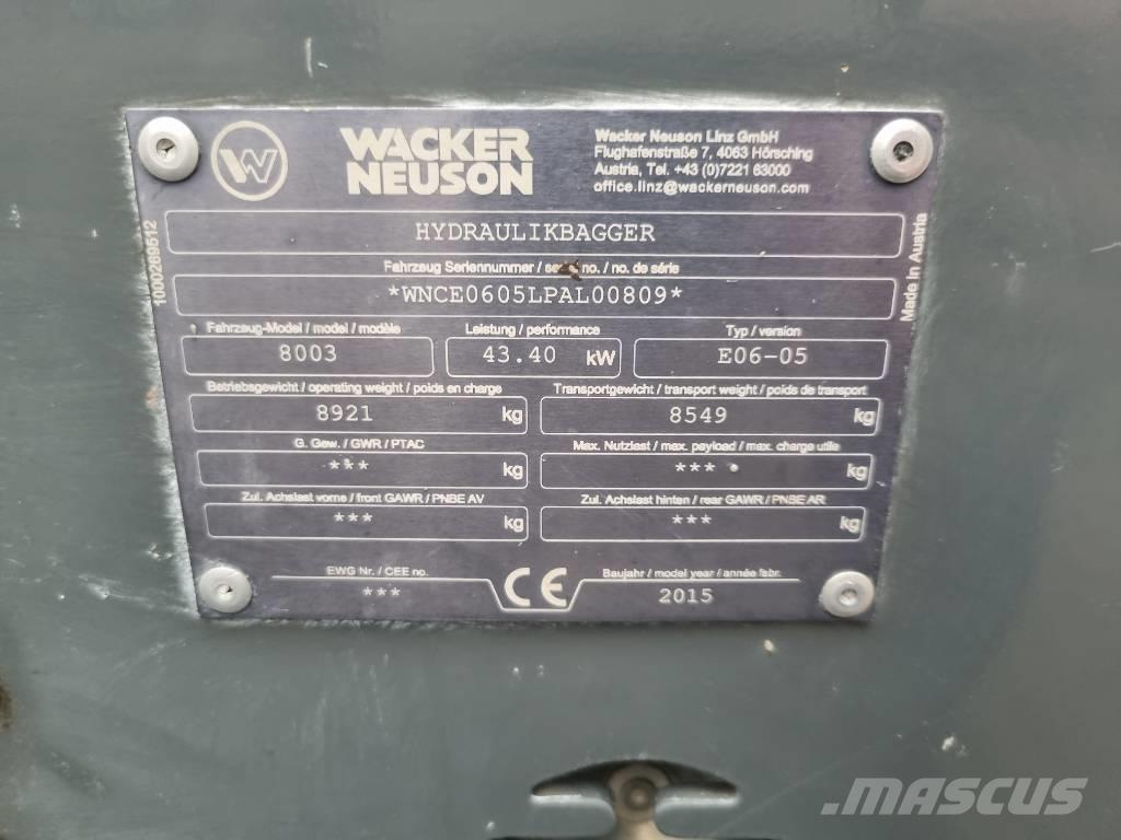 Wacker Neuson 8003 Midigrävmaskiner 7t - 12t