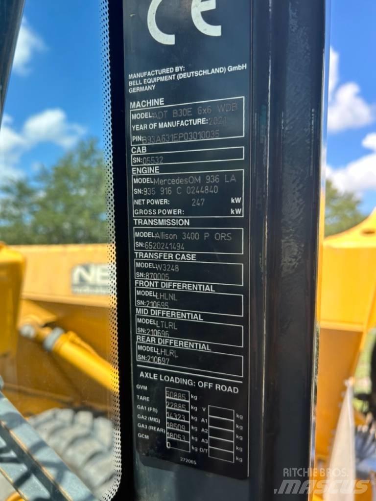 Bell B30E Midjestyrd dumper