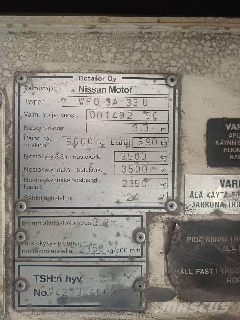 Nissan 33 U Dieselmotviktstruckar