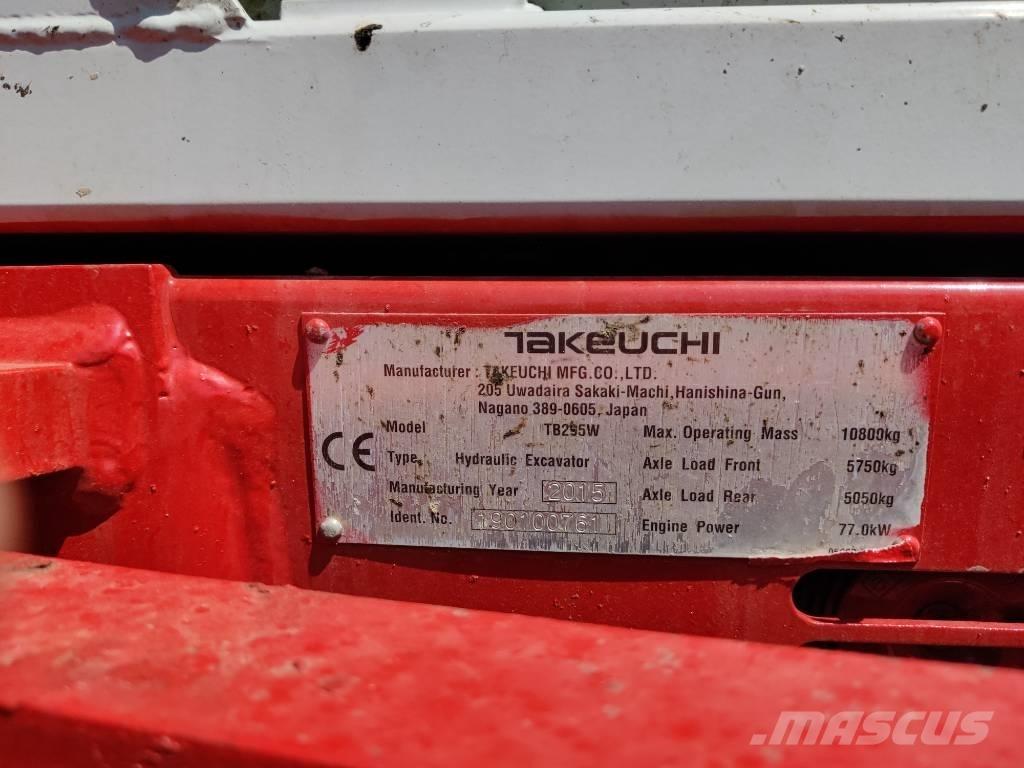 Takeuchi TB 295 W Hjulgrävare