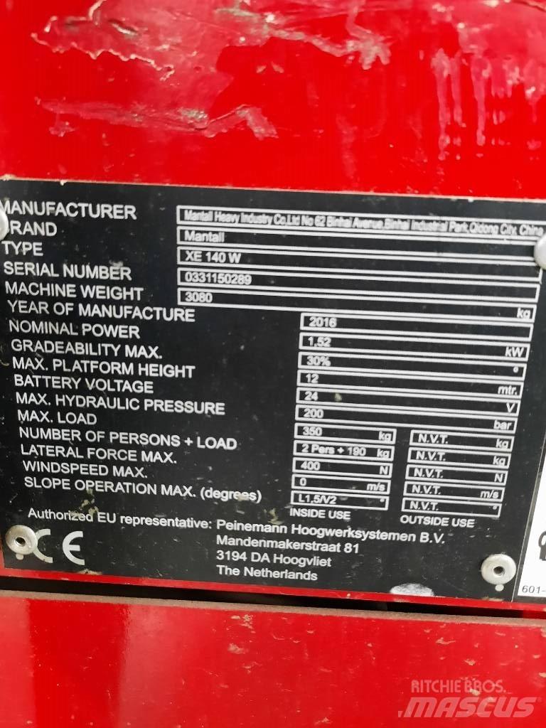 Mantall XE 140 W Saxliftar