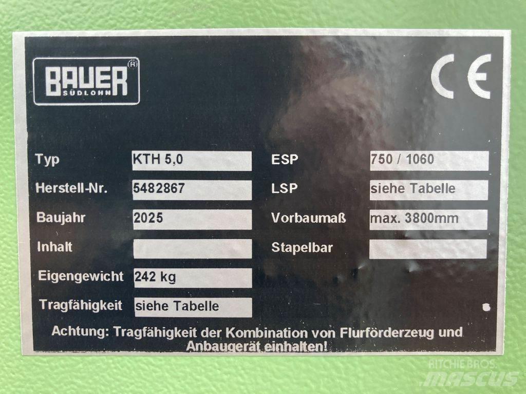 Bauer KTH 5,0 Materialhantering - Övriga