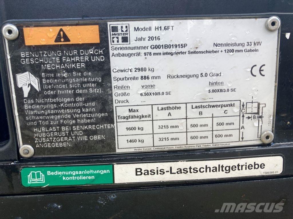 Hyster H 1.6 FT Gasolmotviktstruckar