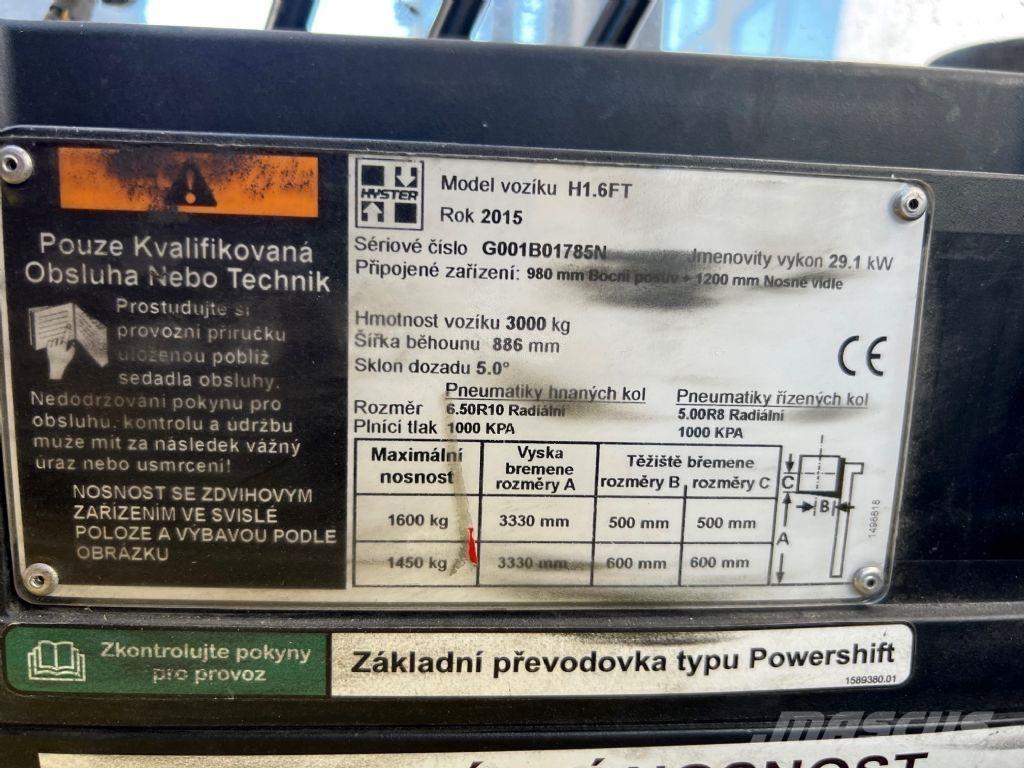 Hyster H 1.6 FT Dieselmotviktstruckar