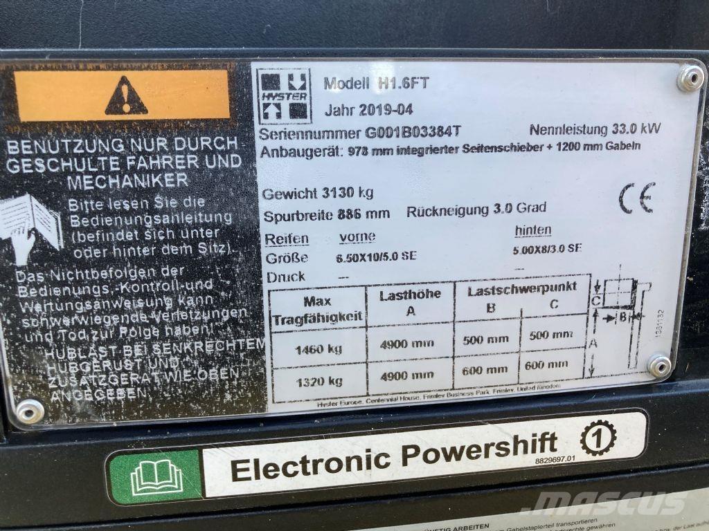 Hyster H 1.6 FT Gasolmotviktstruckar