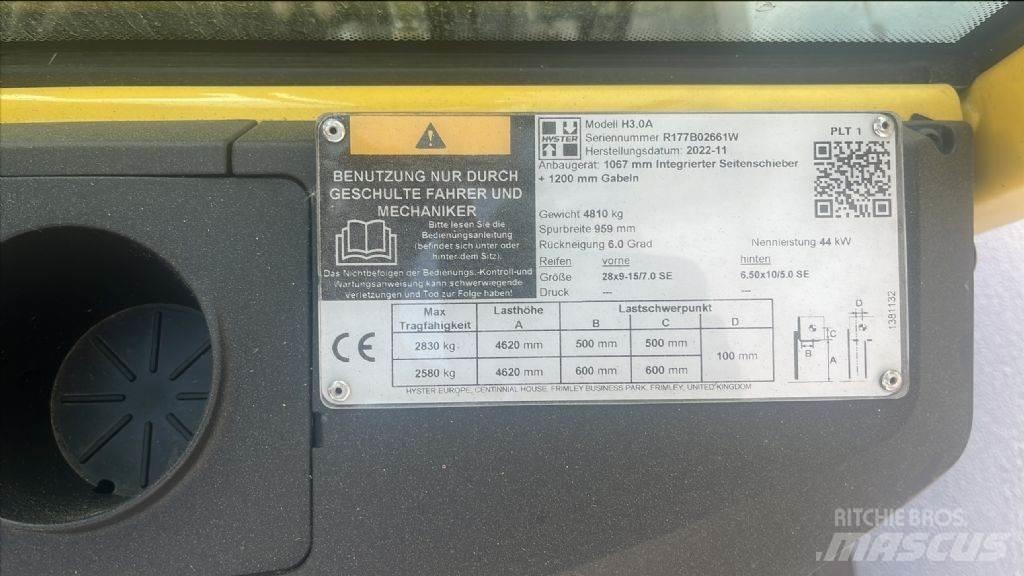 Hyster H 3.0 A Dieselmotviktstruckar