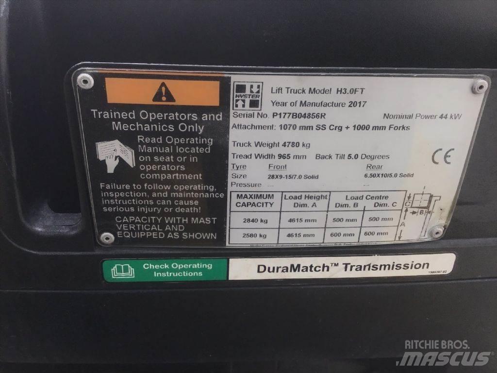 Hyster H 3.0 FT Gasolmotviktstruckar