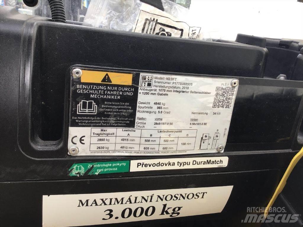 Hyster H 3.0 FT Dieselmotviktstruckar