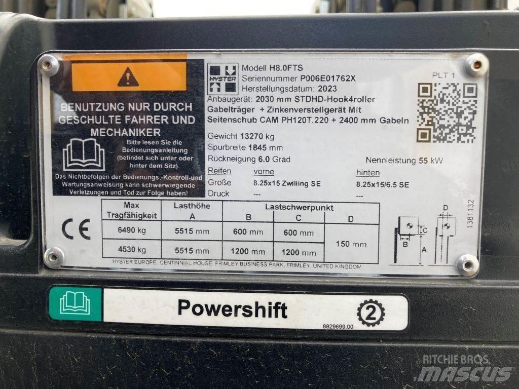 Hyster H 8.0 FTS Dieselmotviktstruckar