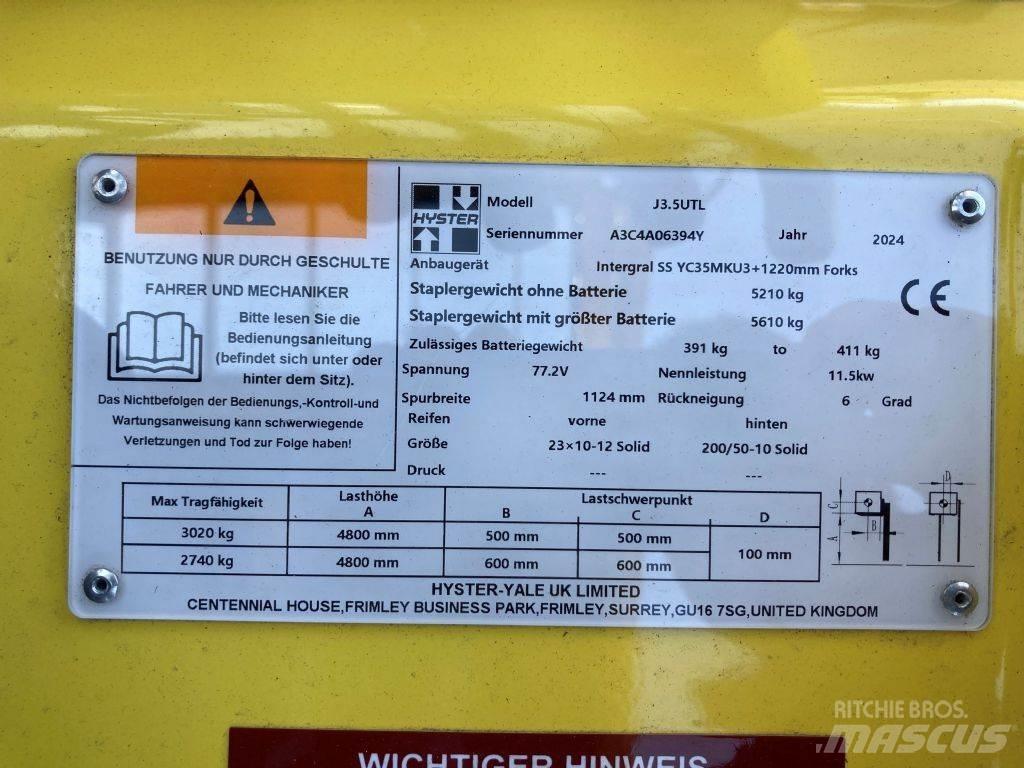 Hyster J 3.5 UTL Elmotviktstruckar
