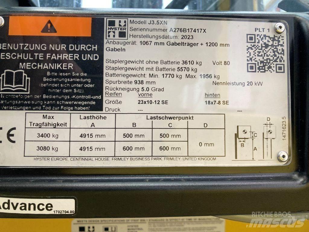 Hyster J 3.5 XN Elmotviktstruckar