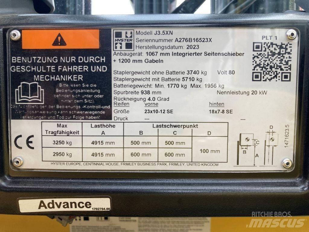 Hyster J 3.5 XN Elmotviktstruckar