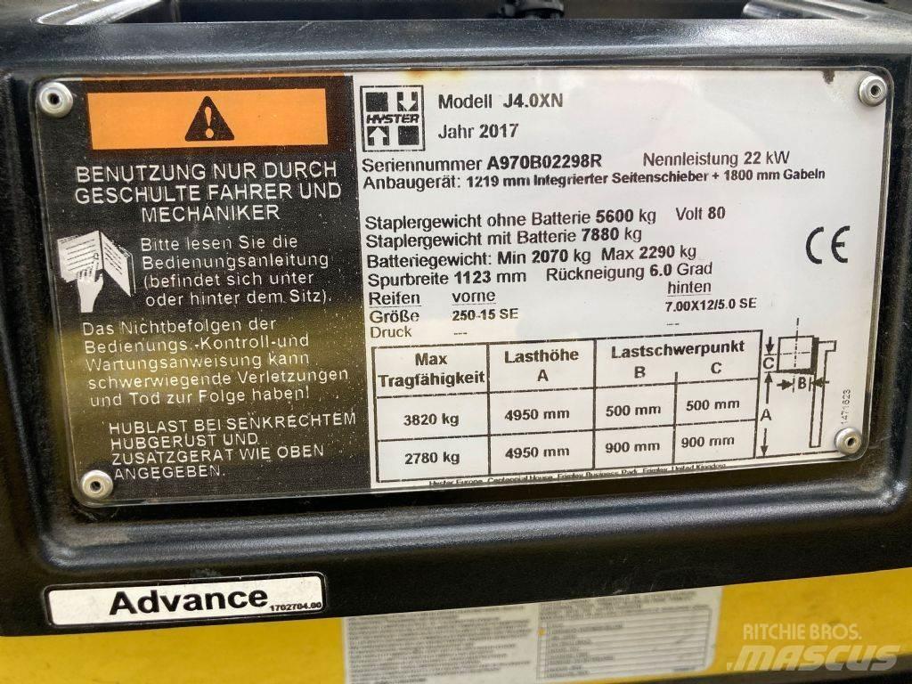Hyster J 4.0 XN Elmotviktstruckar