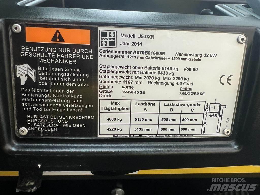 Hyster J 5.0 XN Elmotviktstruckar
