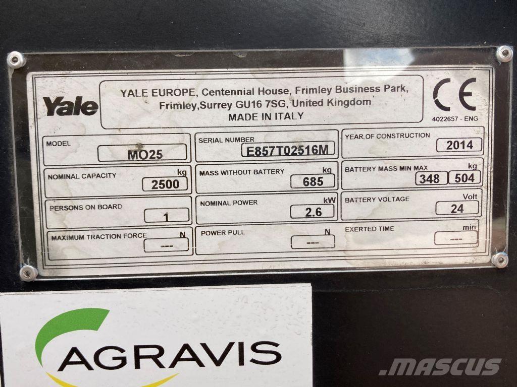 Yale MO 25 Plocktruck, låglyftande