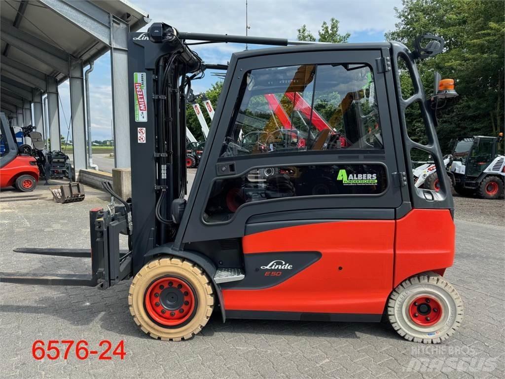 Linde E 50 HL 01 Elmotviktstruckar