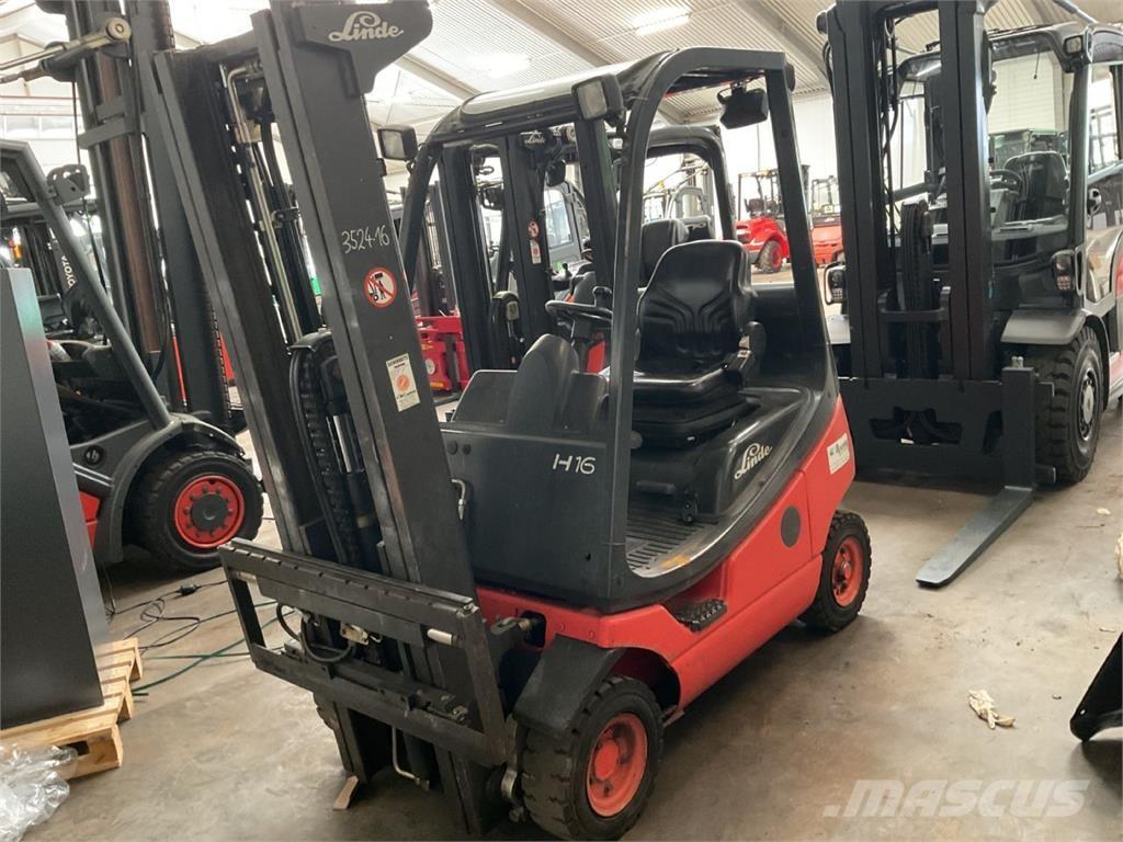 Linde H16T-03 Gasolmotviktstruckar