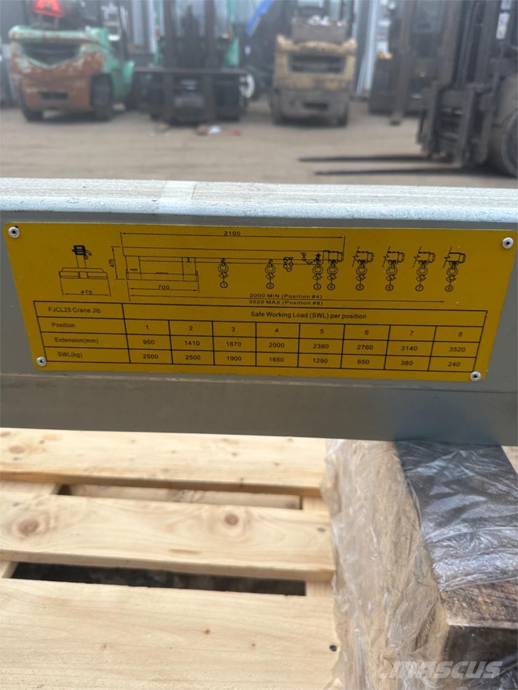  2500kg Övriga tillbehör och komponenter