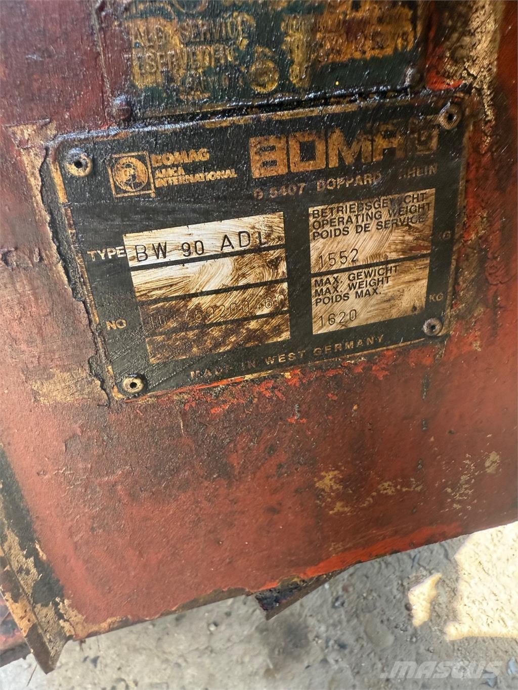 Bomag BW90 Tvåvalsvältar
