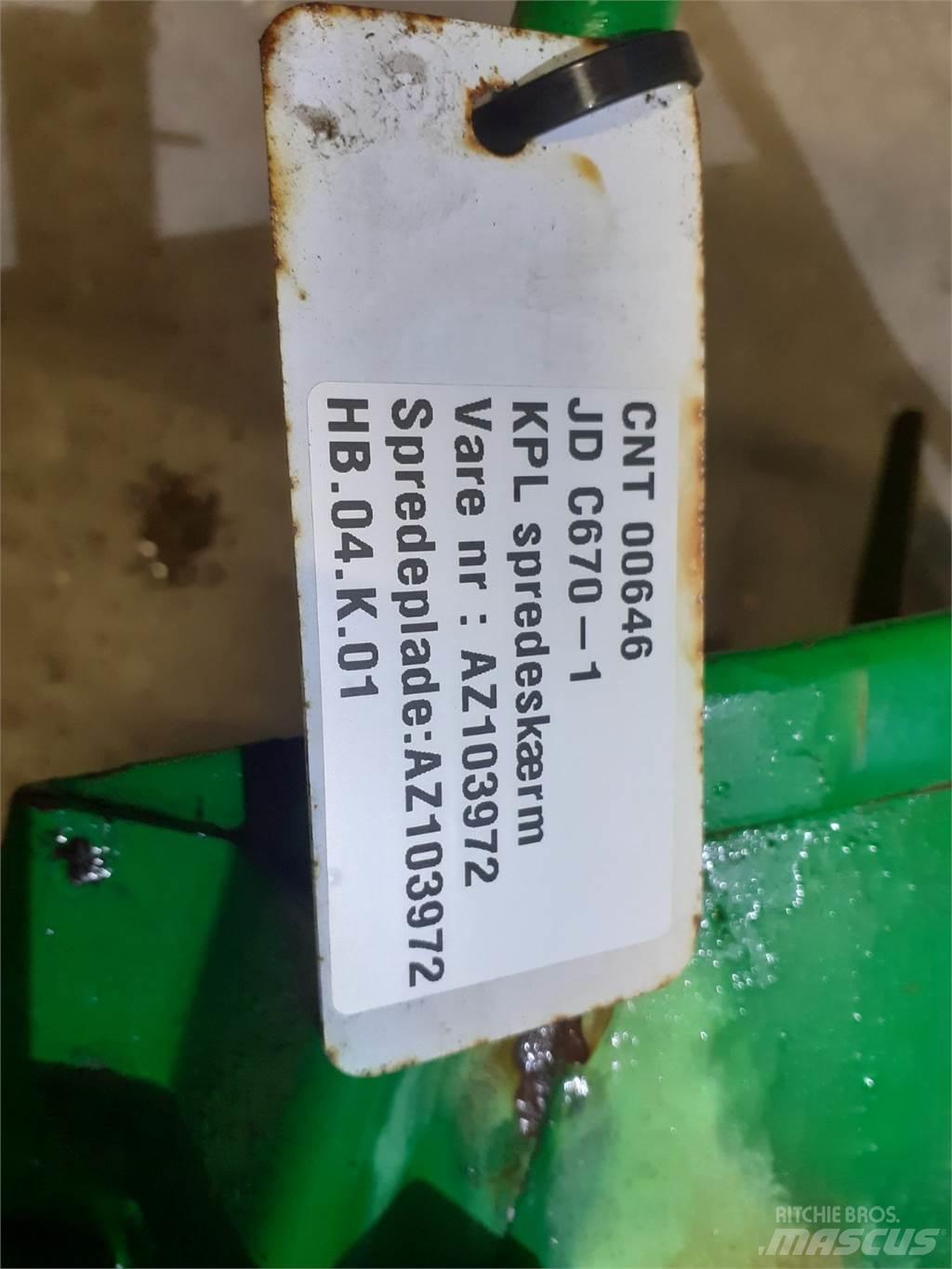John Deere C670 Trösktillbehör