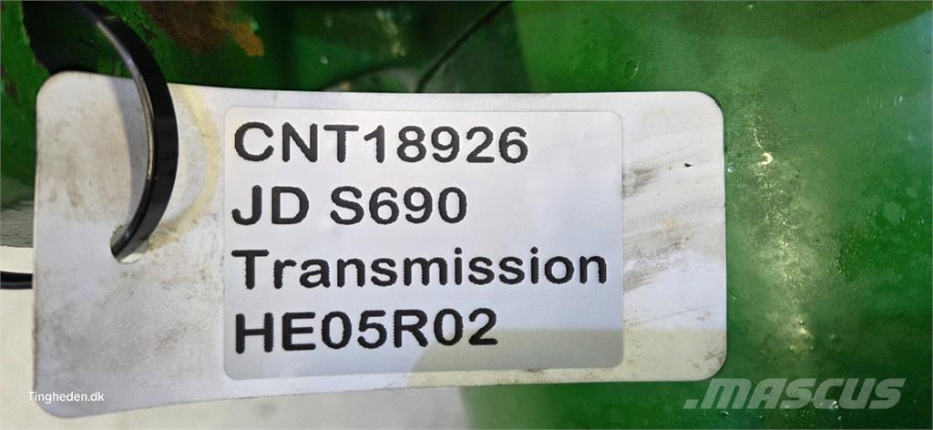 John Deere S690 Växellåda