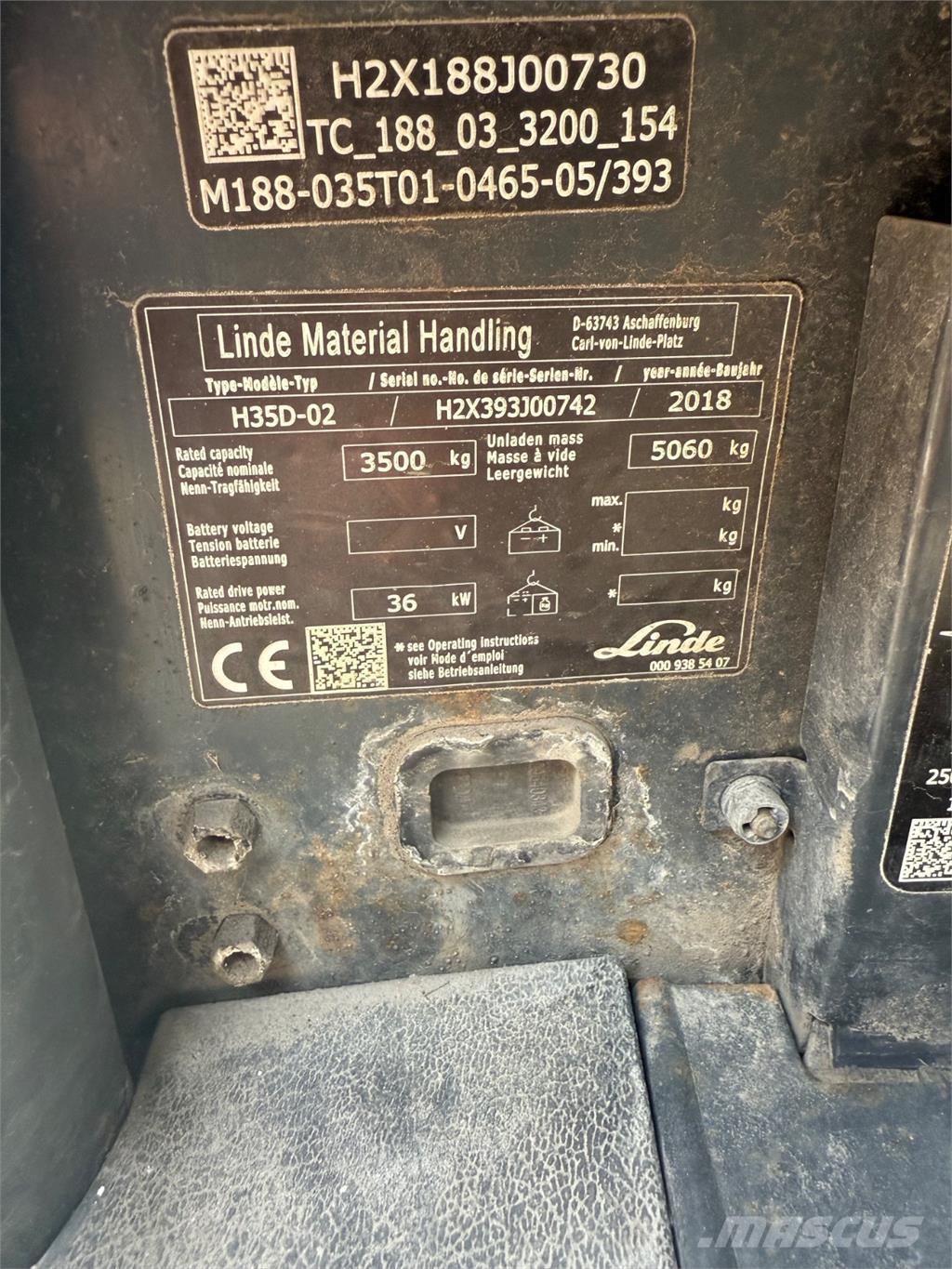 Linde H35D Dieselmotviktstruckar