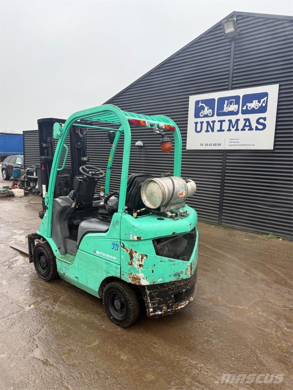 Mitsubishi FG18 Gasolmotviktstruckar