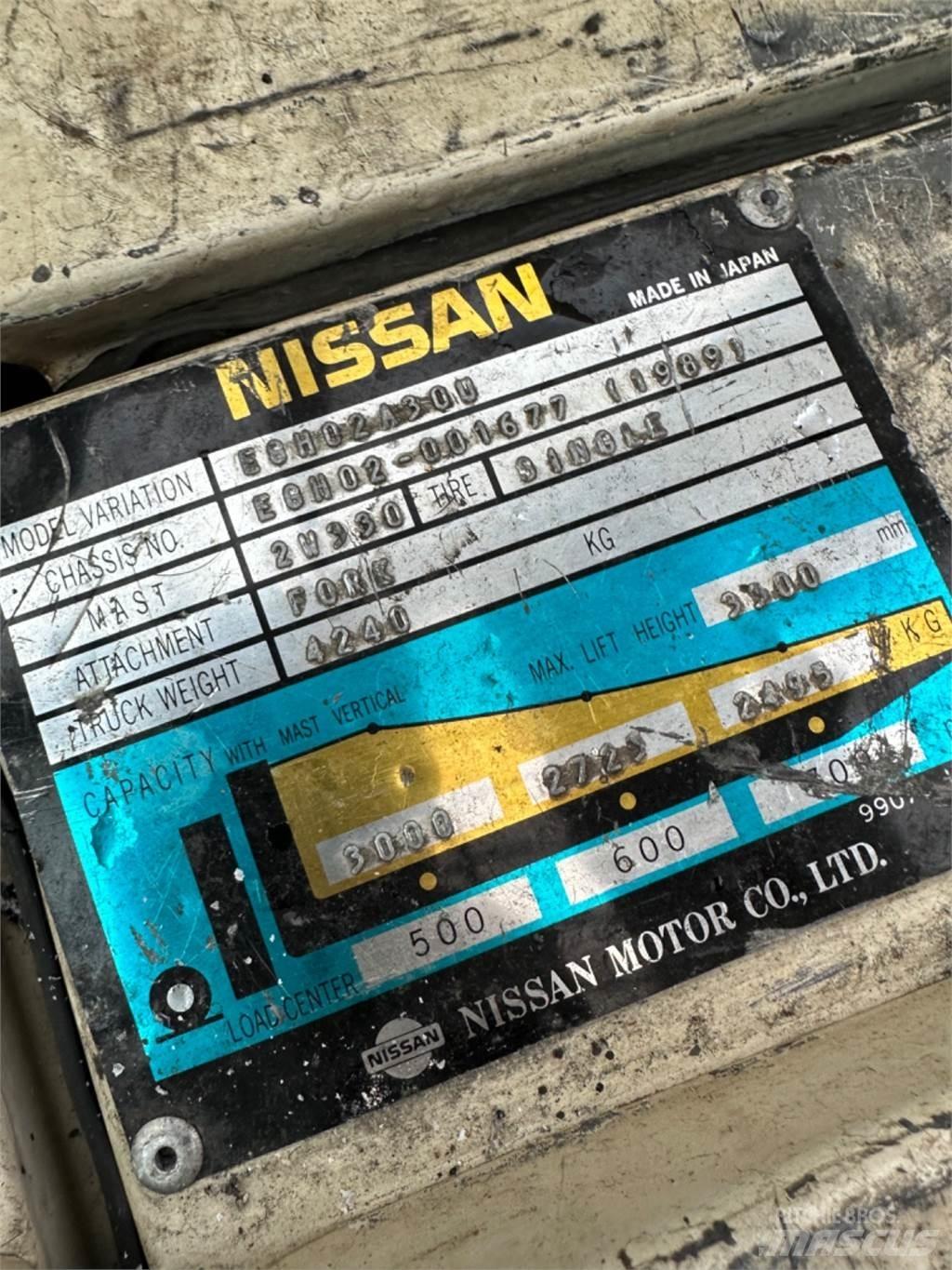 Nissan FD30 Dieselmotviktstruckar