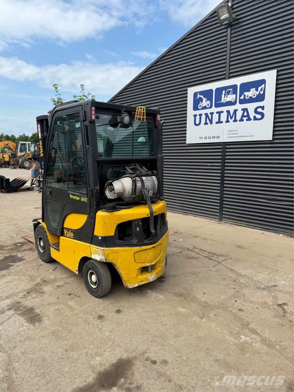 Yale GLP16 Gasolmotviktstruckar