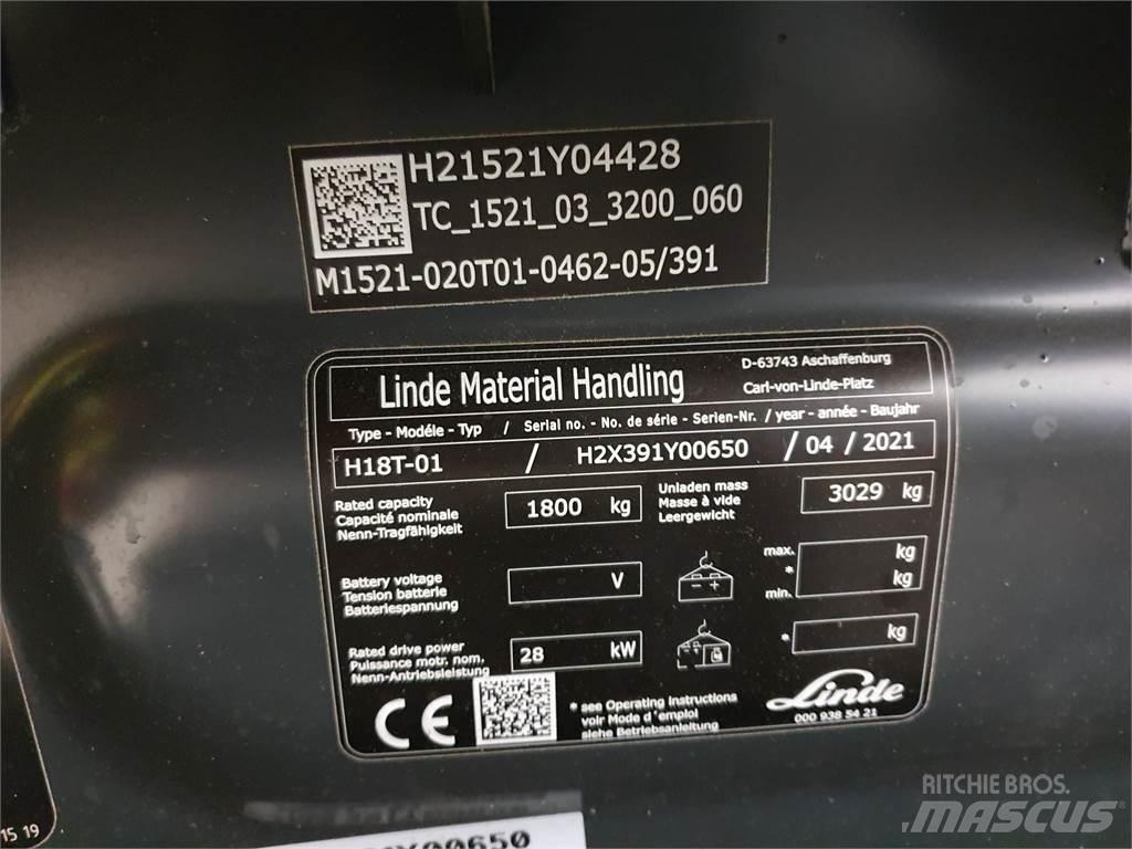 Linde H18T Gasolmotviktstruckar